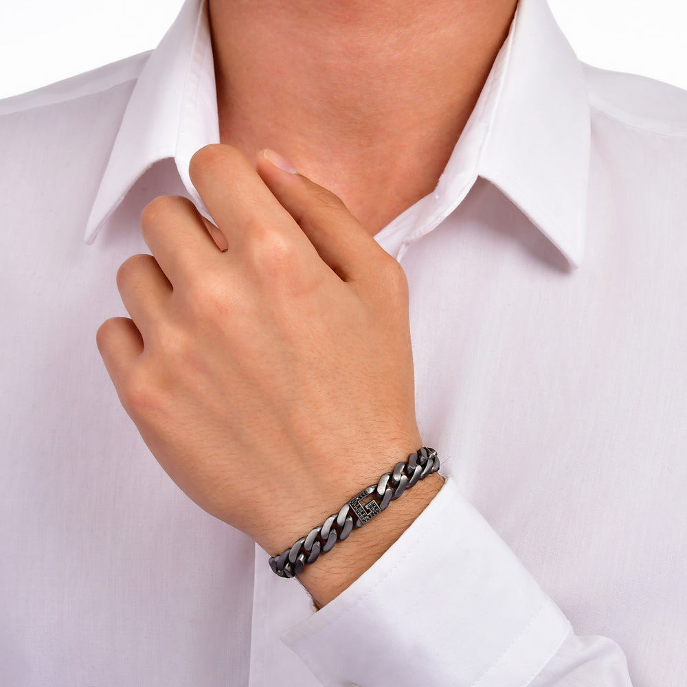 0.13 ct. Schwarz Diamantarmband