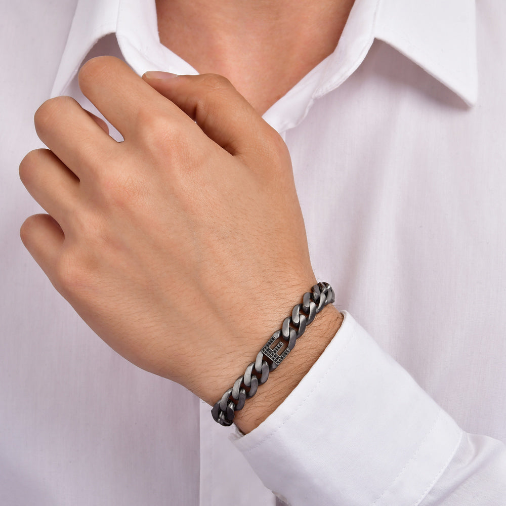 0.13 ct. Schwarz Diamantarmband