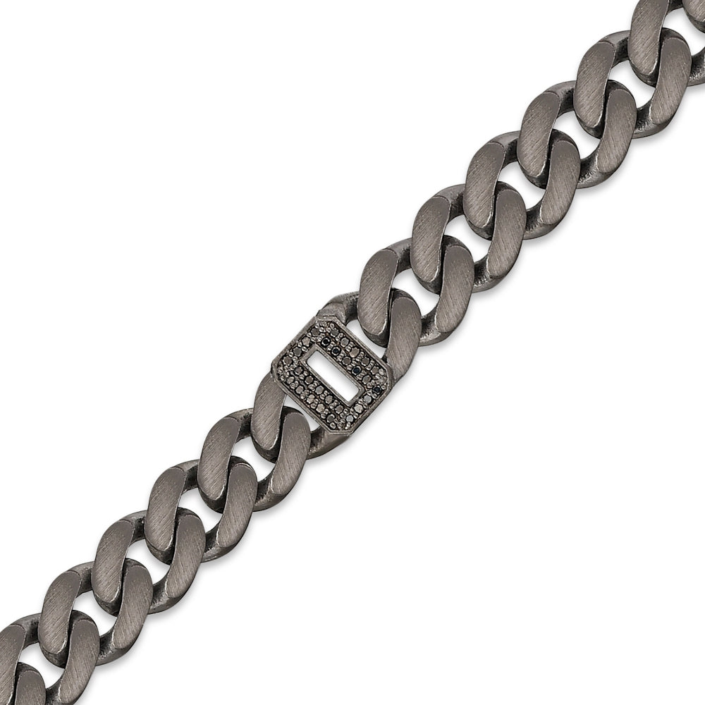 0.14 ct. Schwarz Diamantarmband