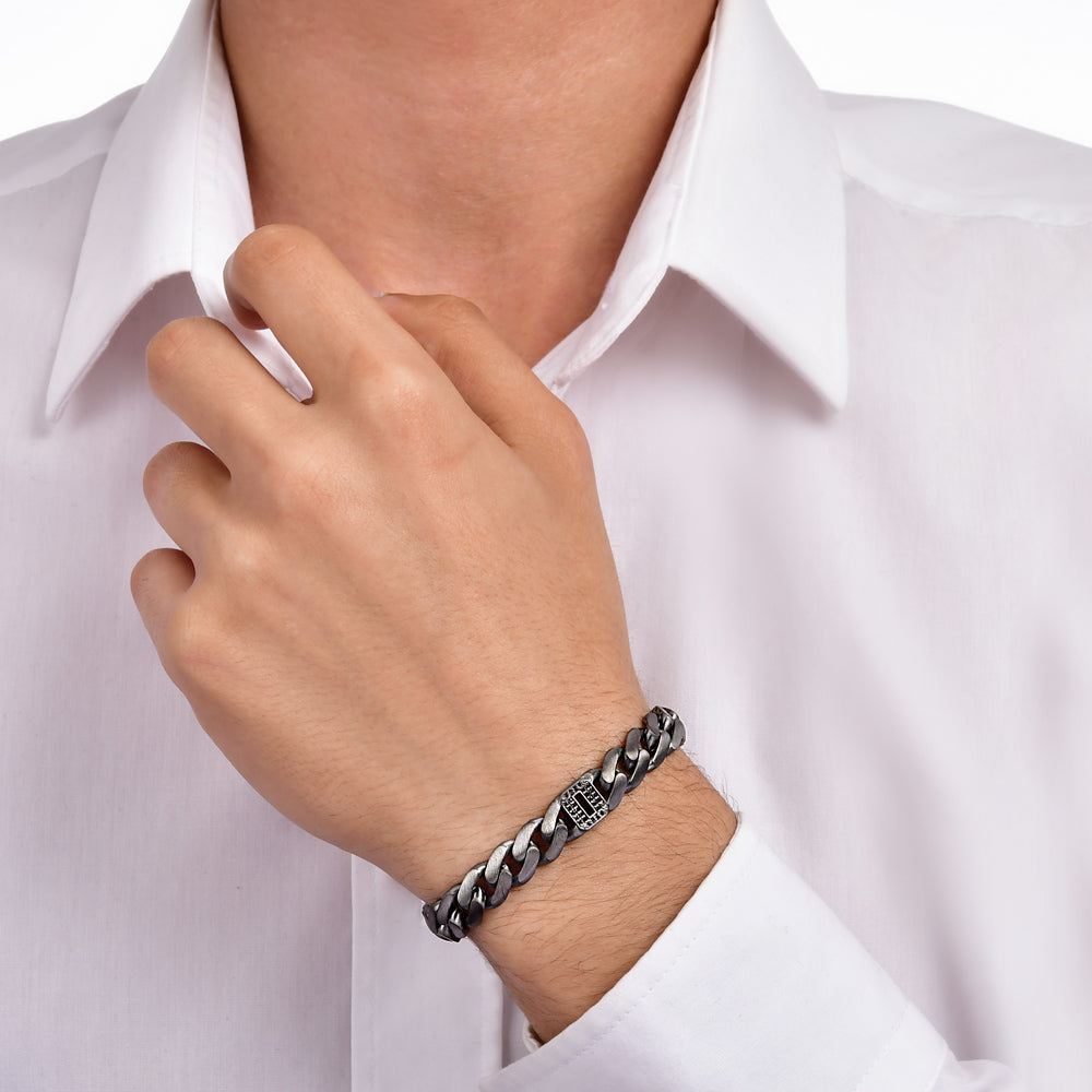 0.14 ct. Schwarz Diamantarmband
