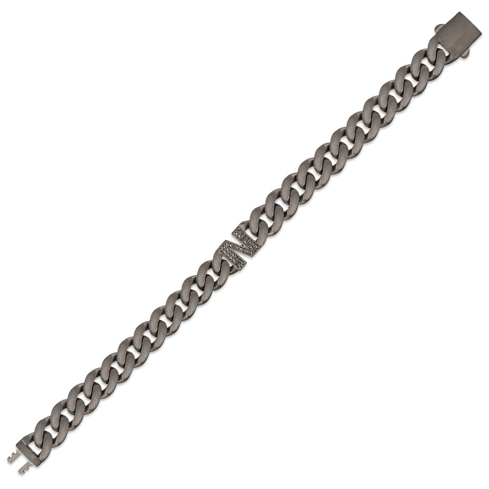 0.18 ct. Schwarz Diamantarmband