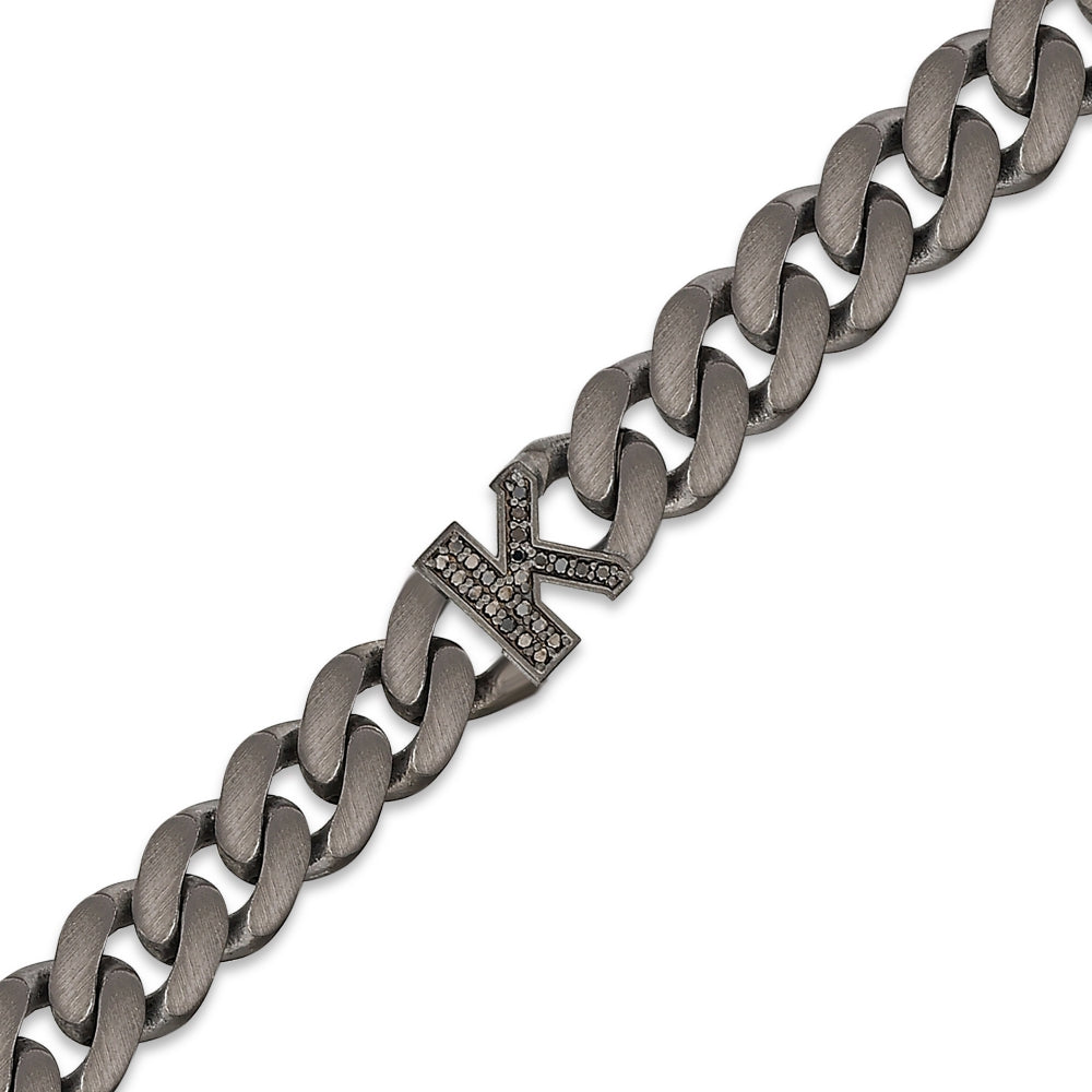 0.11 ct. Schwarz Diamantarmband