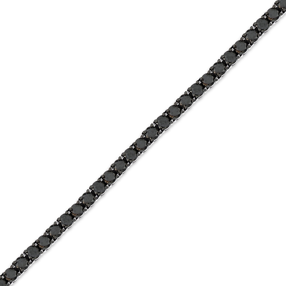 10.50 ct. Herren Silber Diamantarmband