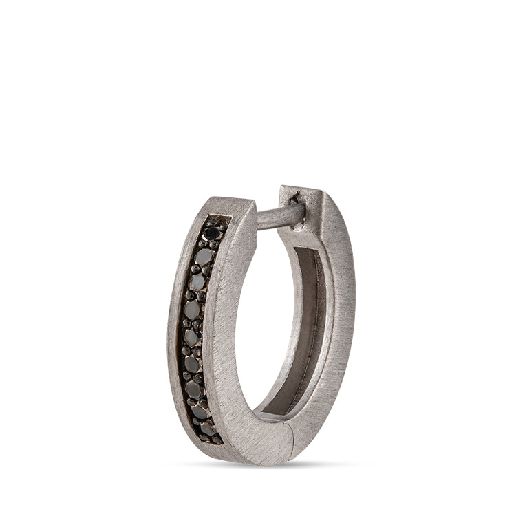 0.10 ct. Schwarz Diamantohrringe