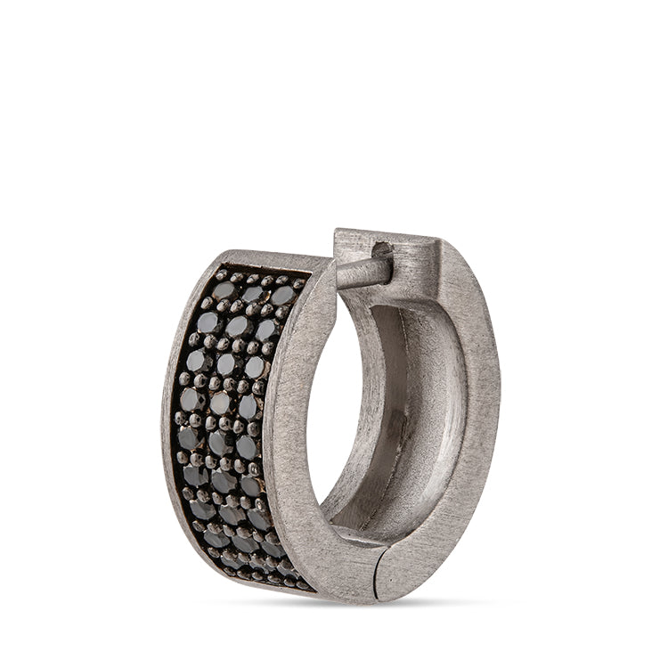 0.32 ct. Schwarz Diamantohrringe