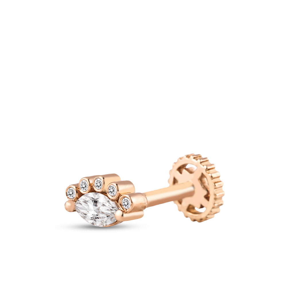 0.08 ct. Tragus Piercing