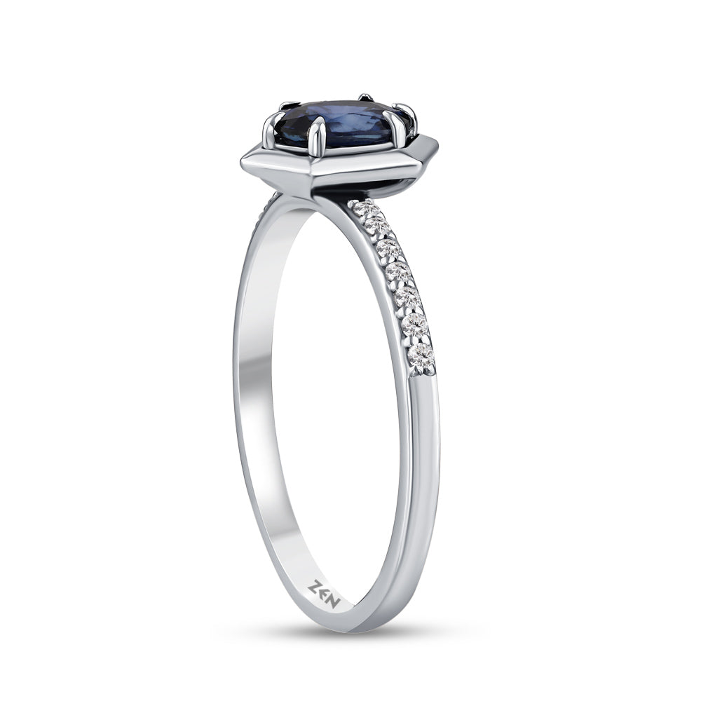 0.56 ct. Saphir Ring