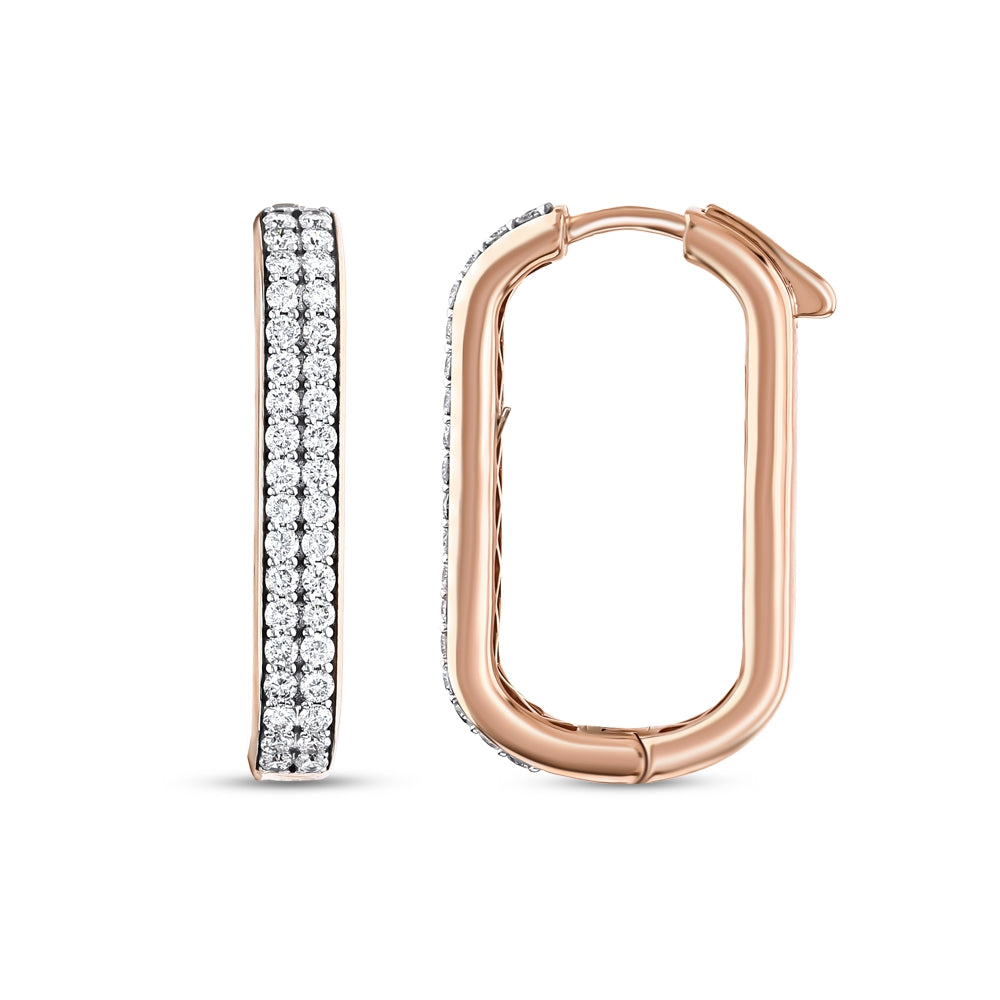 0.87 ct. Design Diamant Ohrringe