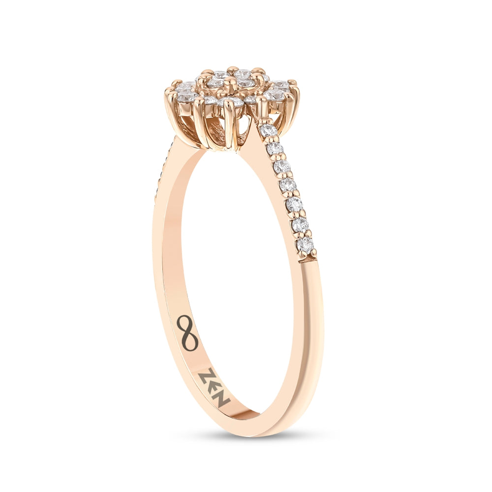 0.33 ct. Lotus Diamantring