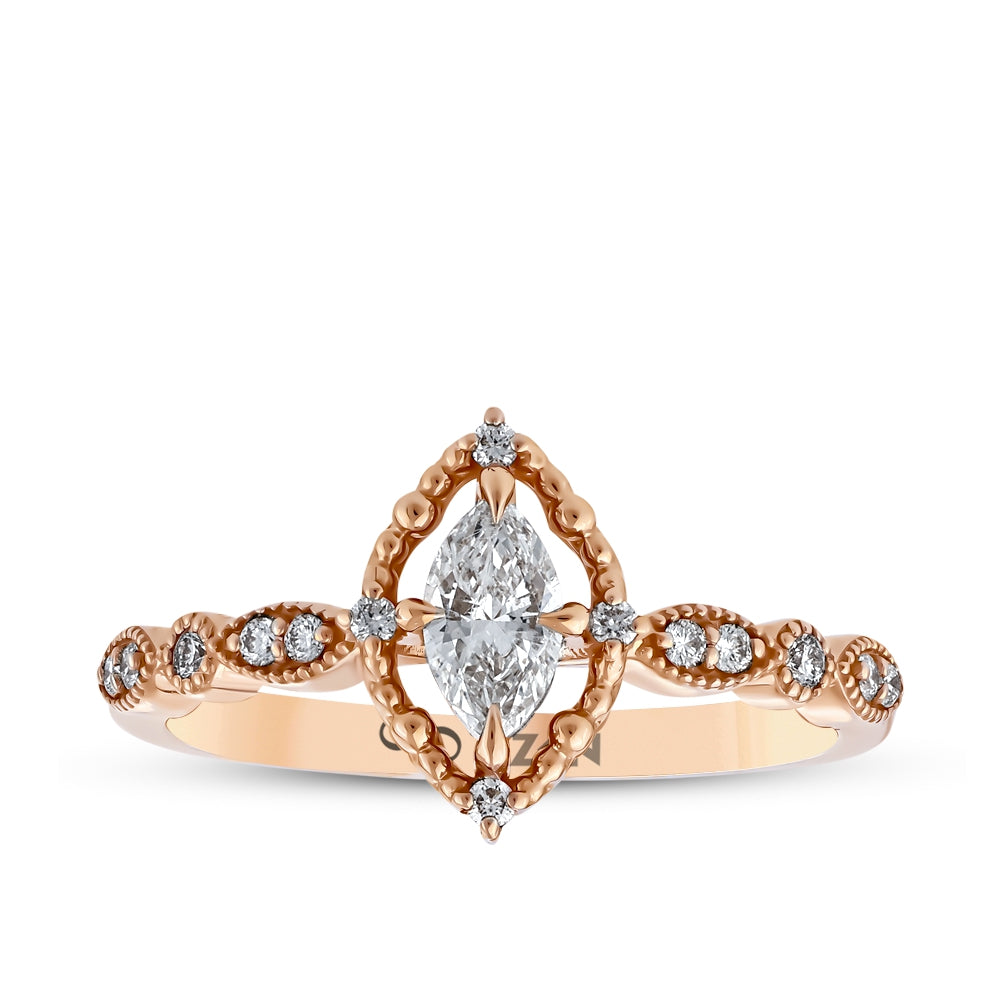 0.37 ct. Seitenstein Diamant Verlobungsring