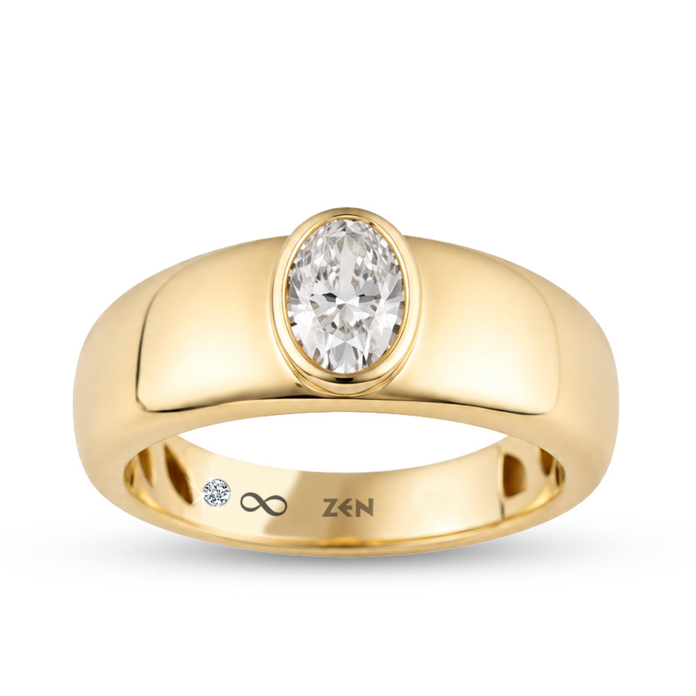 0.50 ct. Ovaler Diamant Verlobungsring