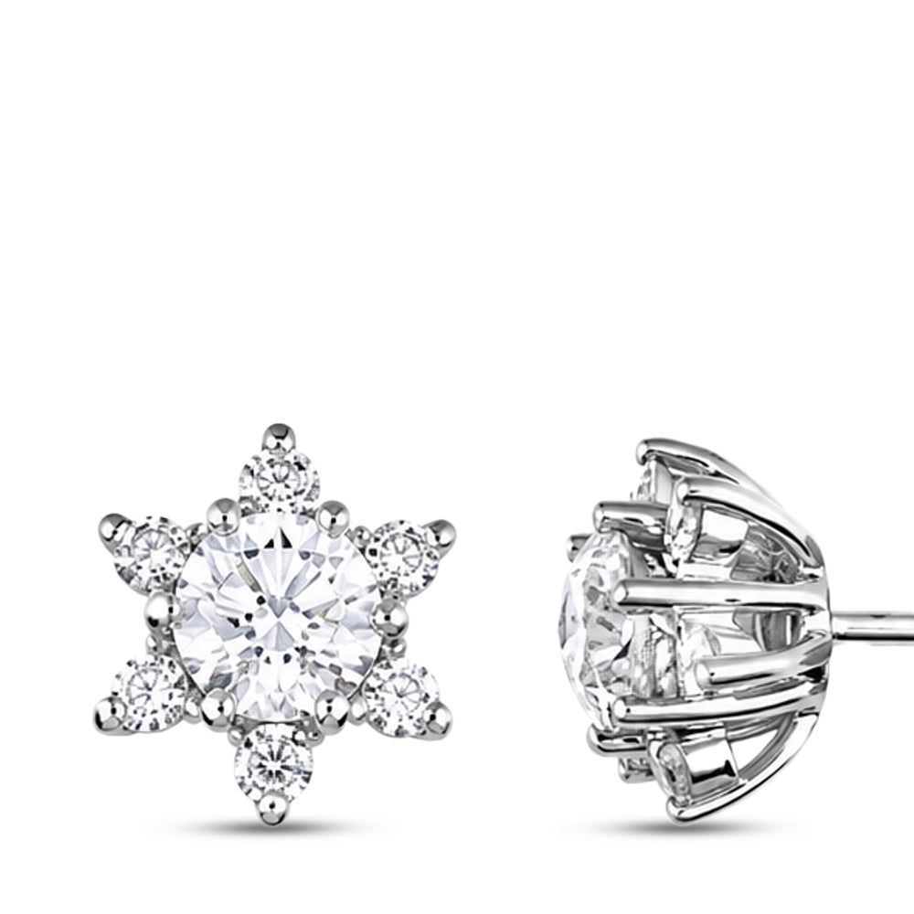 Lotus Diamant Ohrringe
