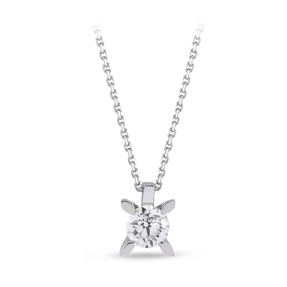 0.60 ct. Solitär Diamant Halskette