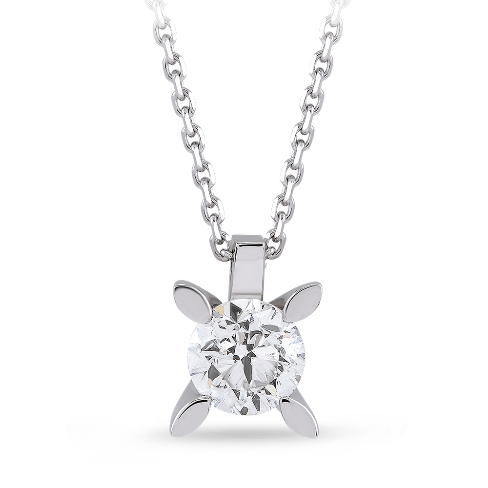 0.60 ct. Solitär Diamant Halskette