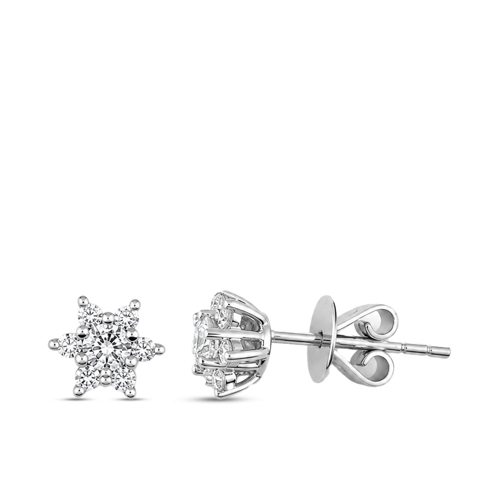 Lotus Diamant Ohrringe