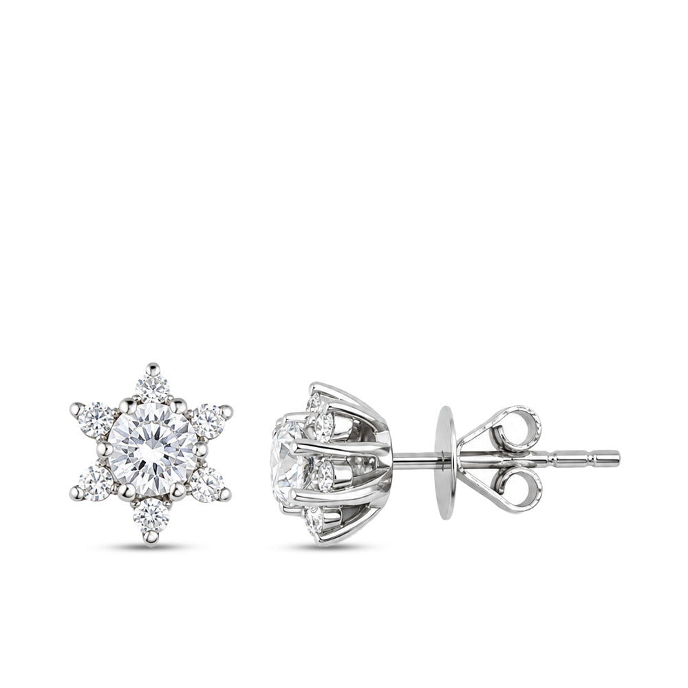 Lotus Diamant Ohrringe