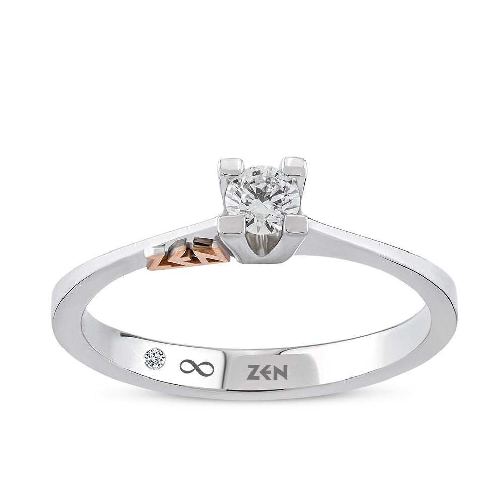 0.14 ct. Solitär Diamant Verlobungsring