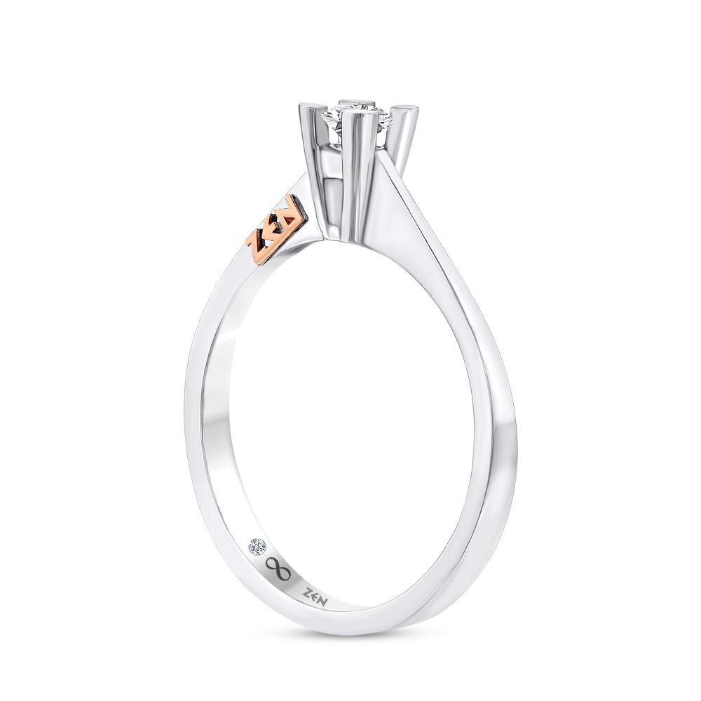 0.16 ct. Solitär Diamant Verlobungsring