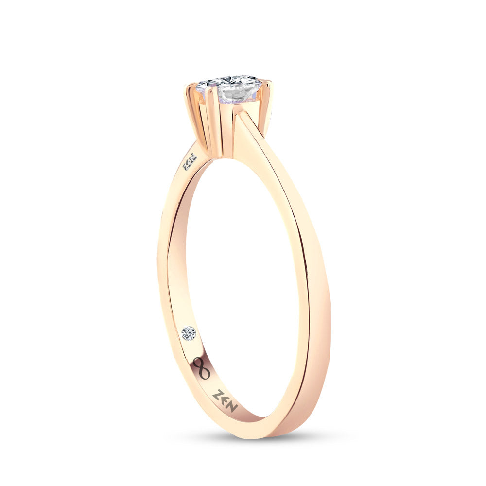 0.19 ct. Solitär Diamant Verlobungsring