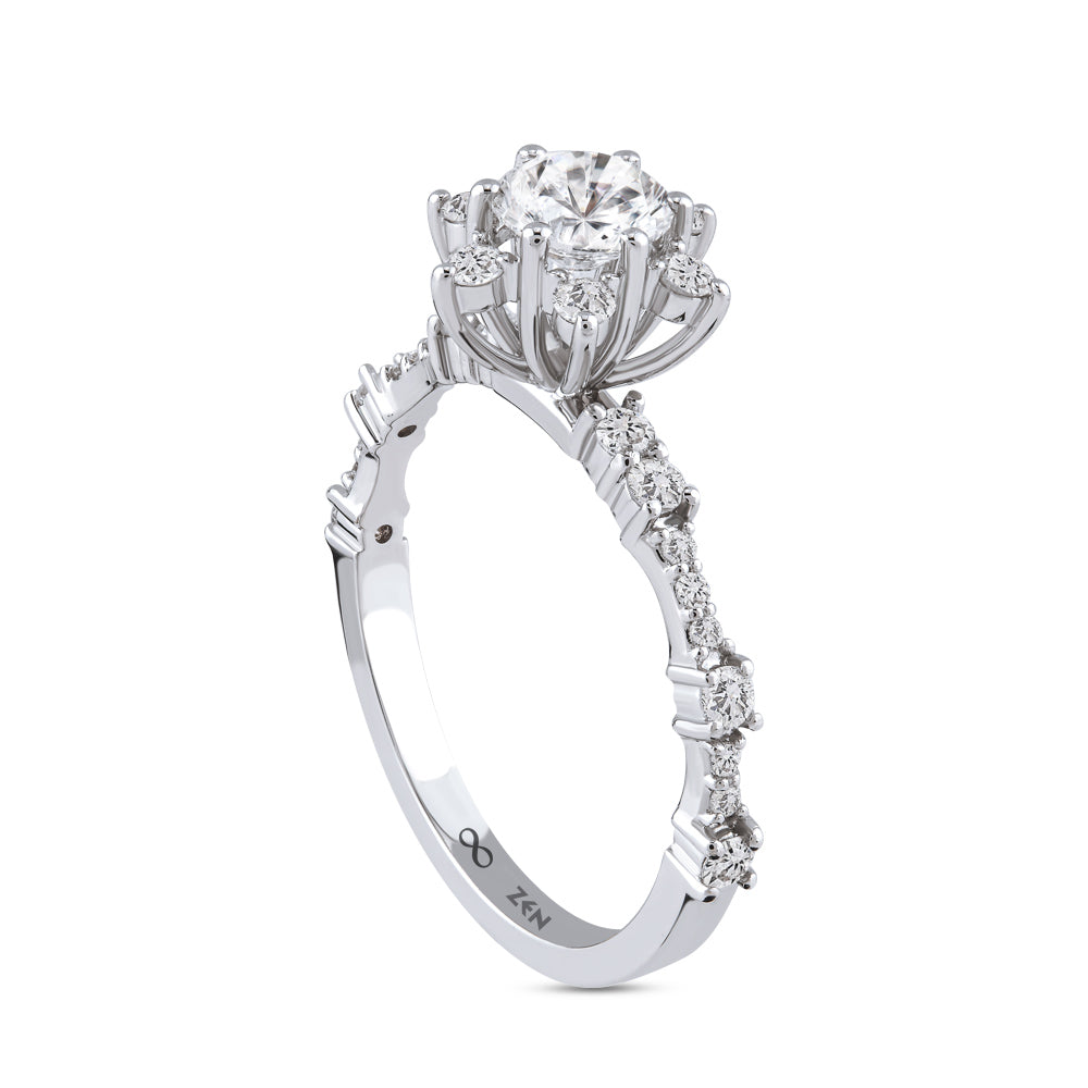 1.00 ct. Moderner Diamant Verlobungsring