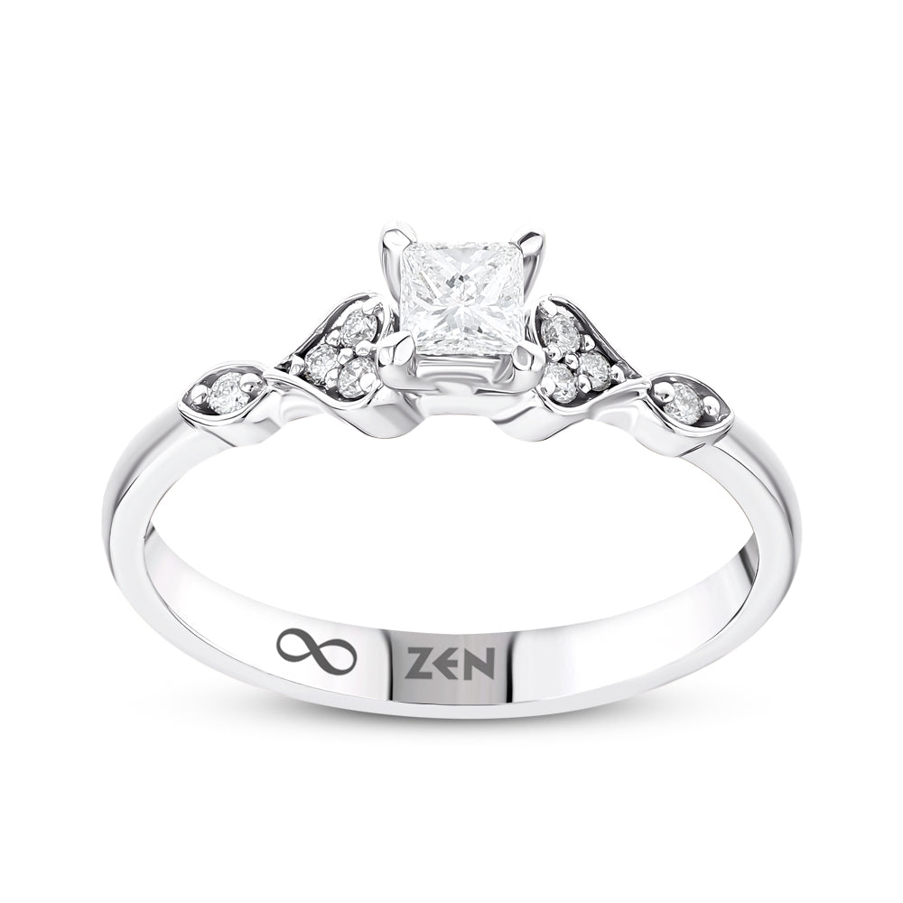 0.26 ct. Moderner Diamant Verlobungsring