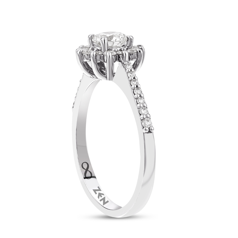 0.67 ct. Moderner Diamant Verlobungsring