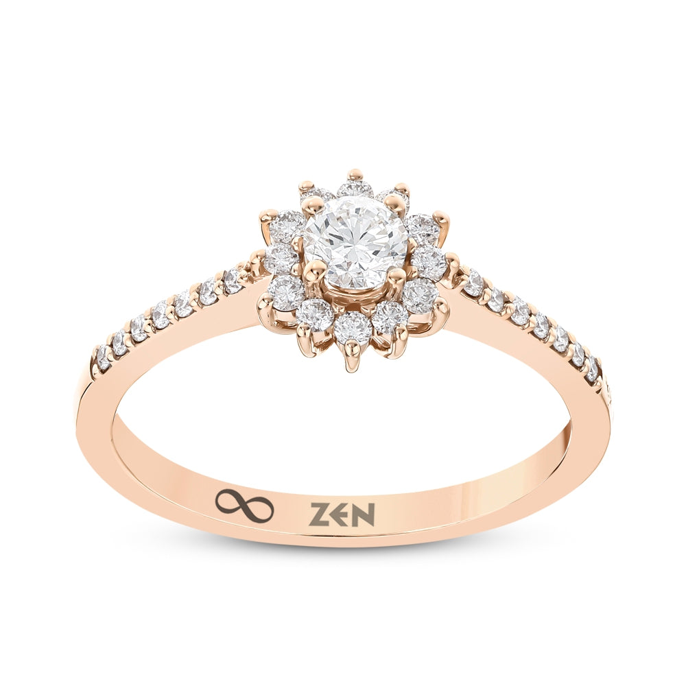 0.39 ct. Moderner Diamant Verlobungsring