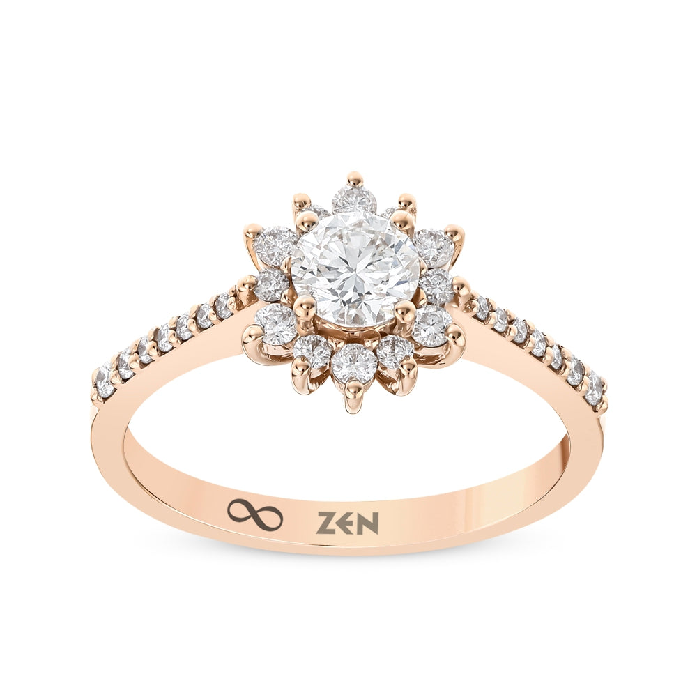 Moderner Diamant Verlobungsring