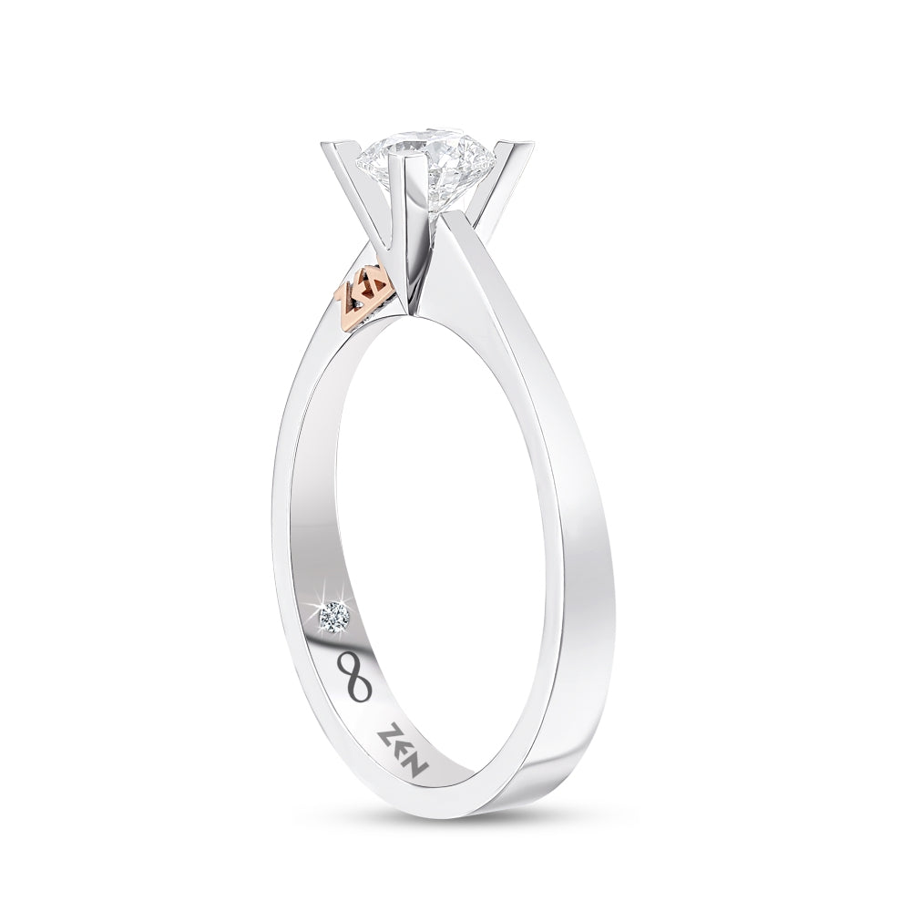 0.46 ct. Solitär Diamant Verlobungsring