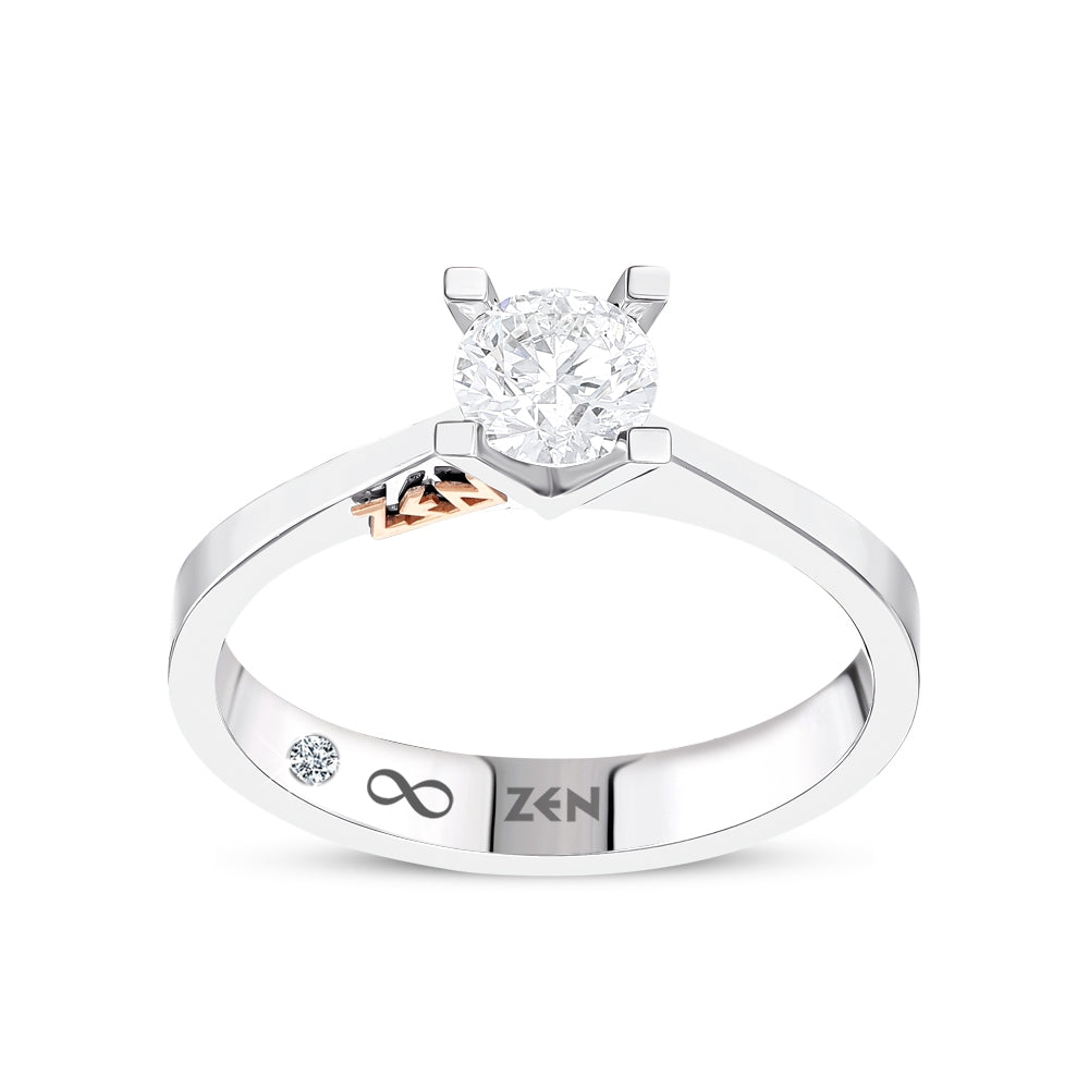 0.46 ct. Solitär Diamant Verlobungsring