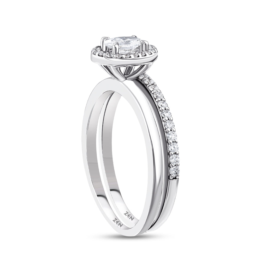 0.49 ct. Ovaler Diamant Verlobungsring