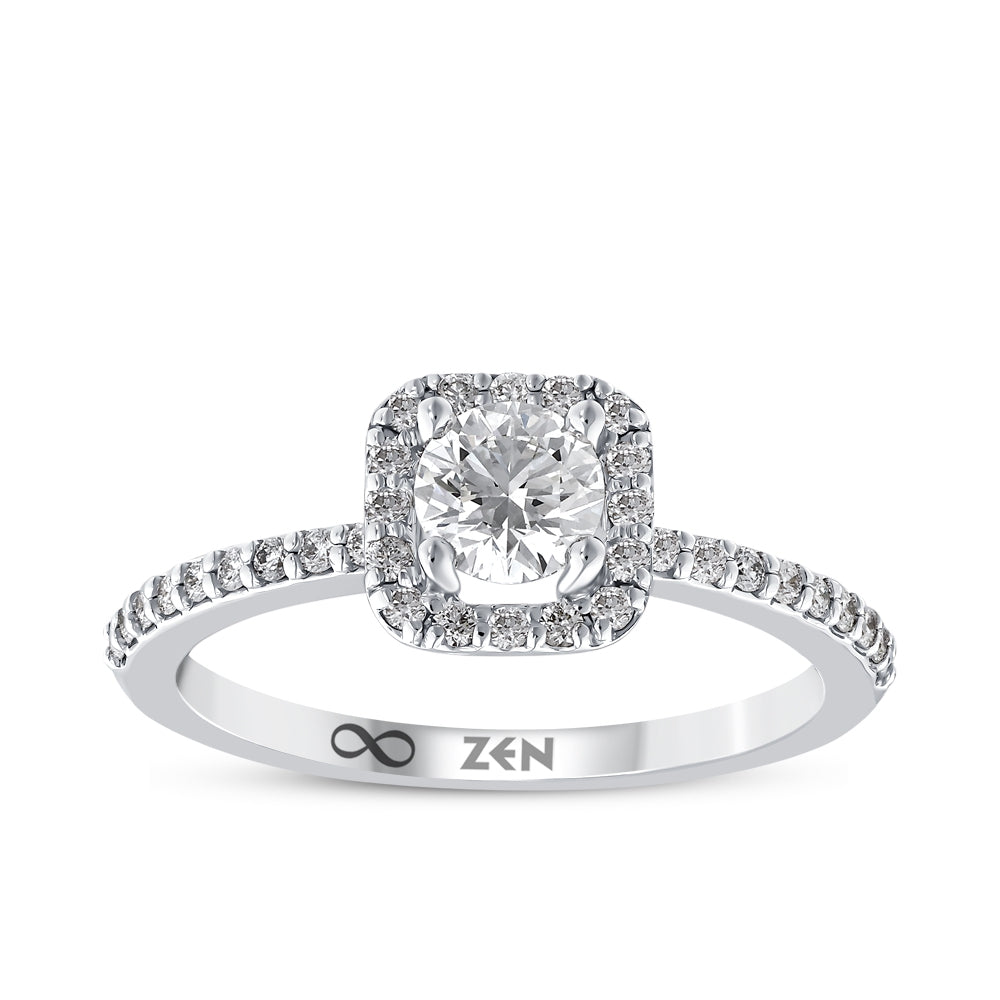 0.61 ct. Moderner Diamant Verlobungsring