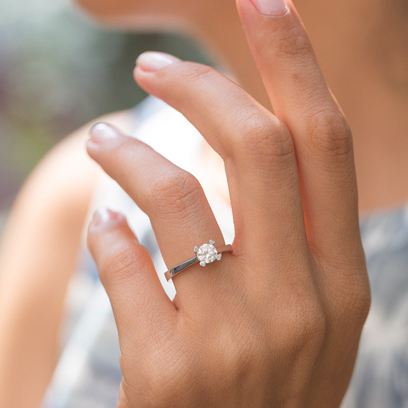 0.51 ct. Solitär Diamant Verlobungsring
