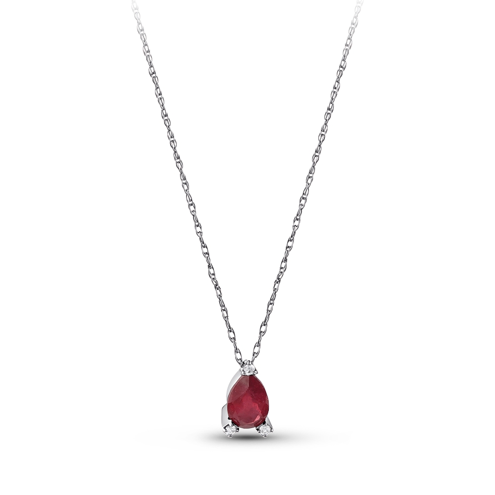 0.60 ct. Rubin Halskette