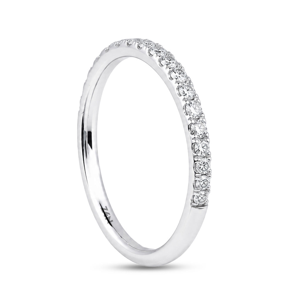 0.30 ct. Halbmemoire Diamantring
