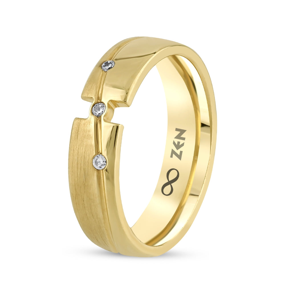 0.03 ct. Moderner Ehering fur Damen