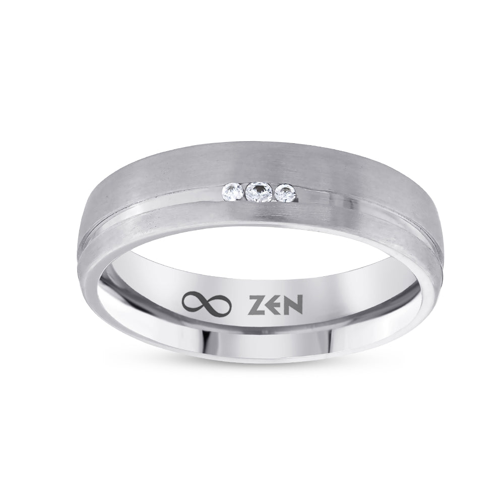 0.03 ct. Moderner Ehering für  Damen