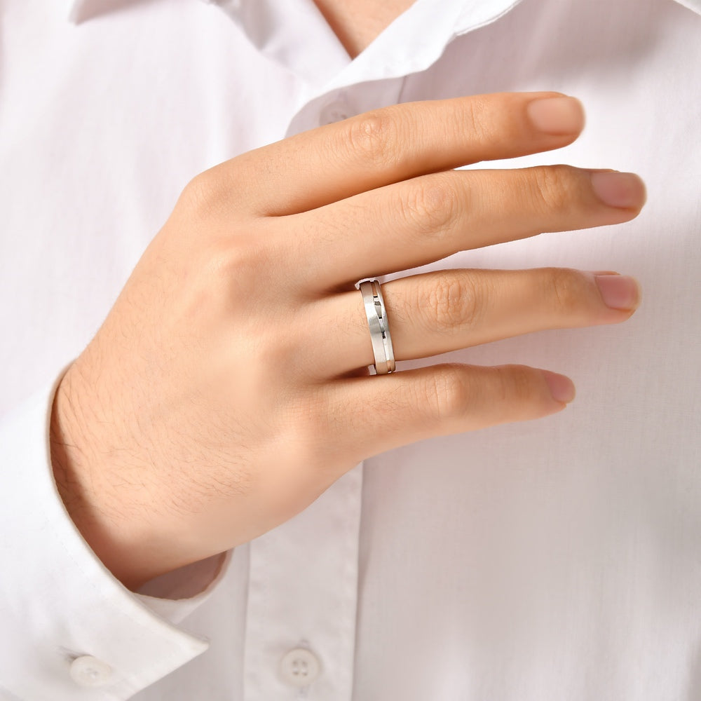 Modern Wedding Ring for Men