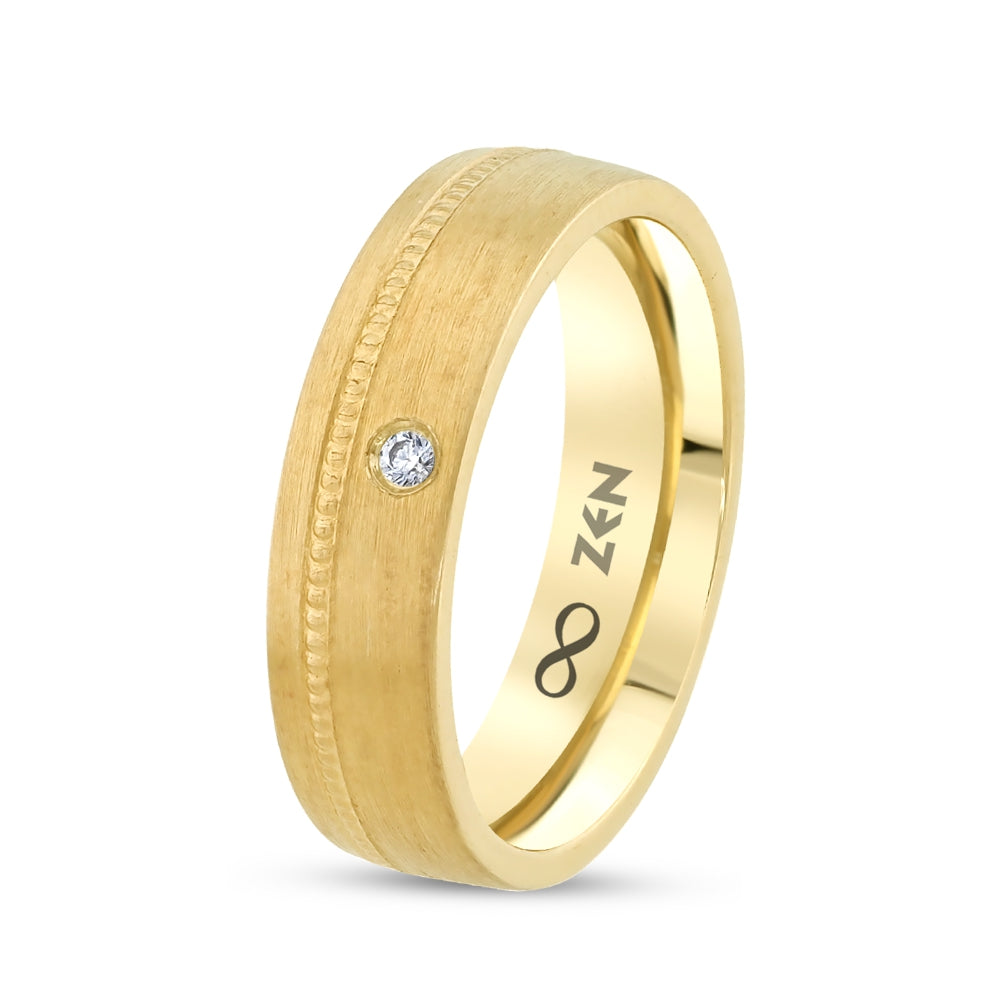 0.02 ct. Moderner Ehering für Damen