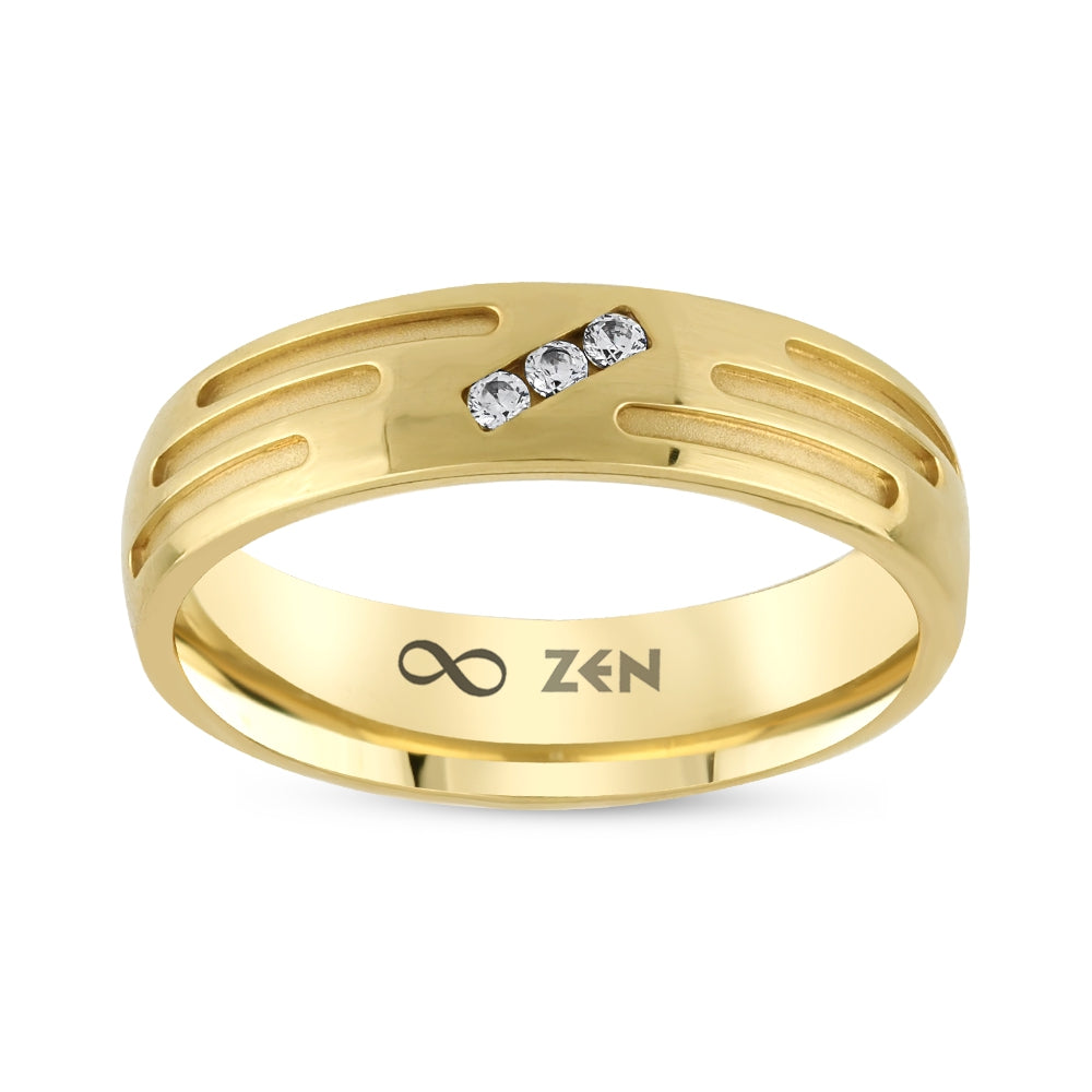 0.04 ct. Moderner Ehering fur Damen