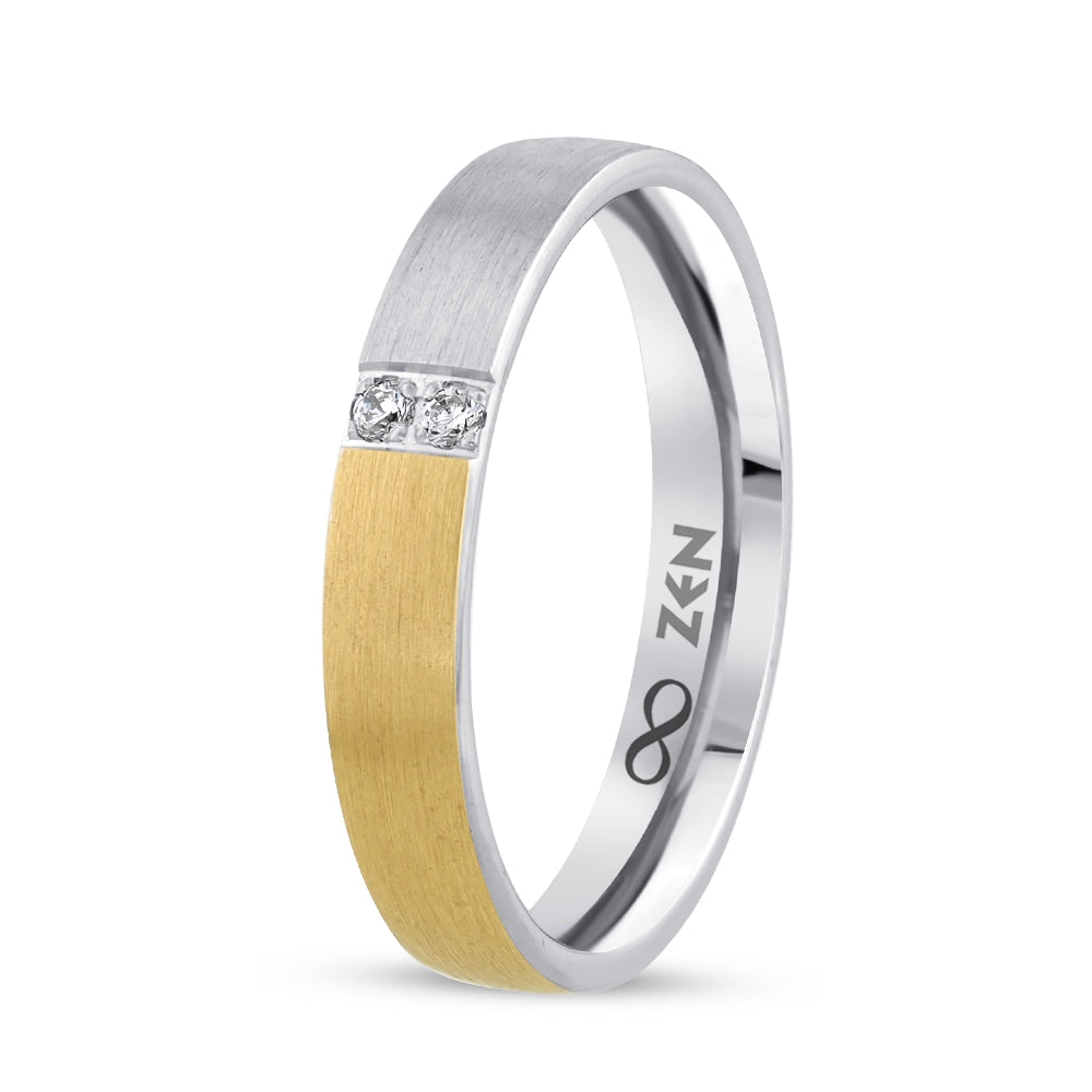 0.03 ct. Moderner Ehering fur Damen