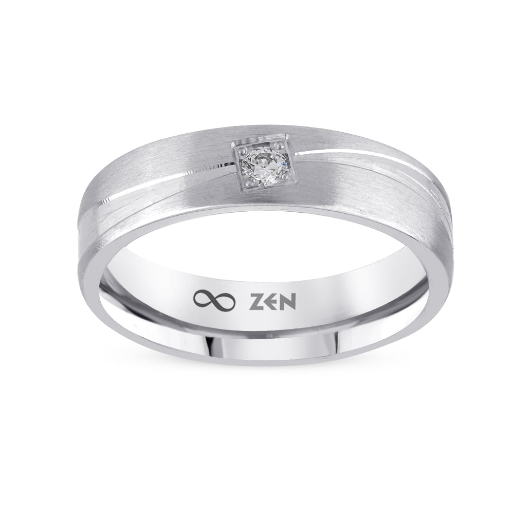 0.06 ct. Moderner Ehering fur Damen