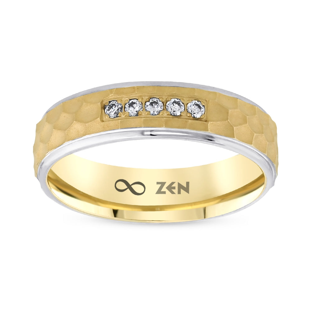 0.07 ct. Moderner Ehering fur Damen