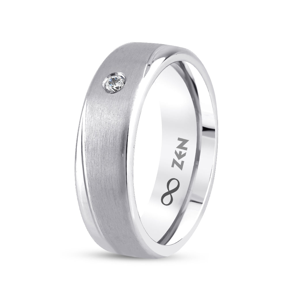 0.03 ct. Moderner Ehering fur Damen