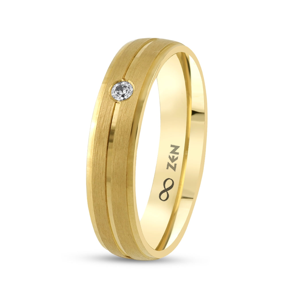 0.03 ct. Moderner Ehering fur Damen