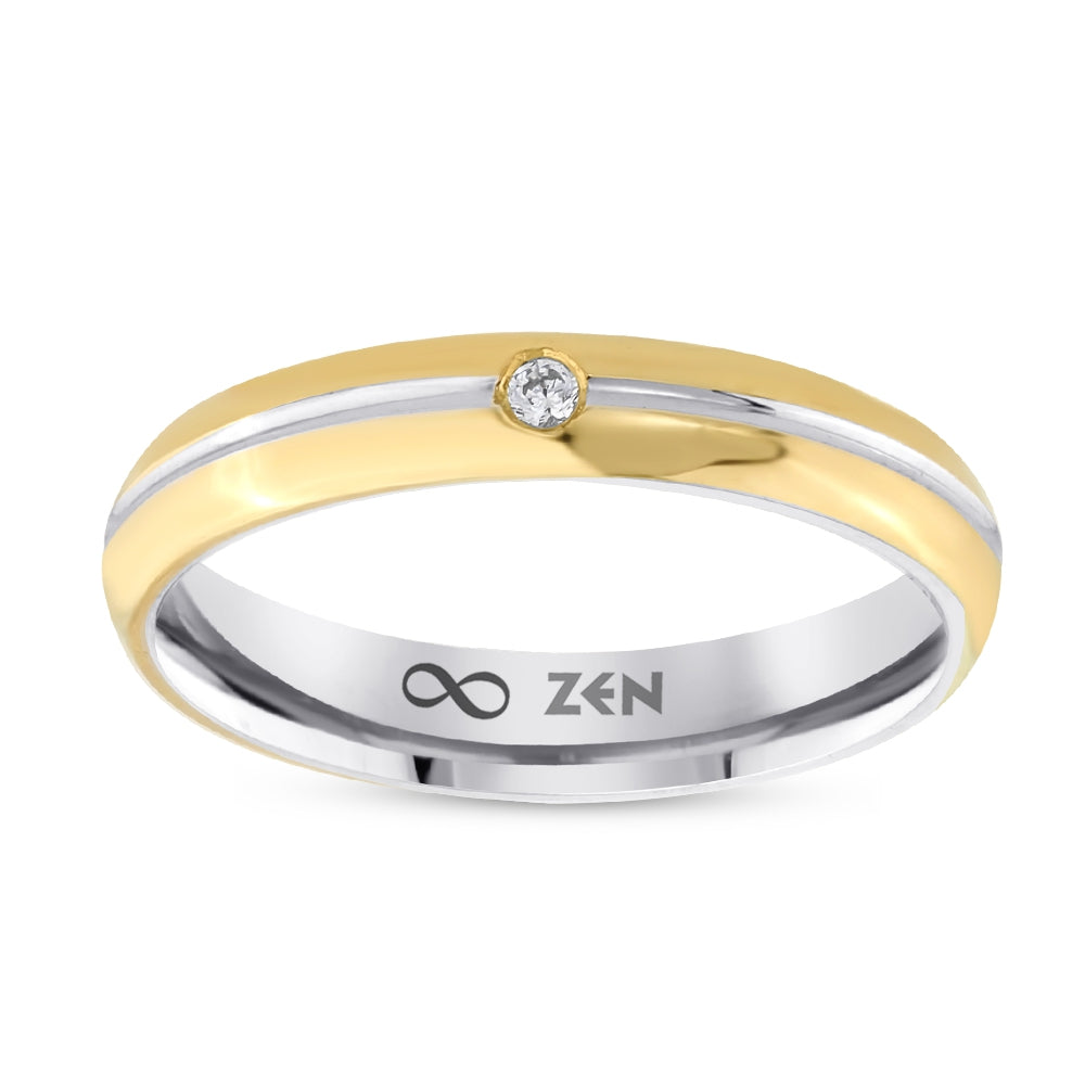 0.01 ct. Moderner Ehering fur Damen
