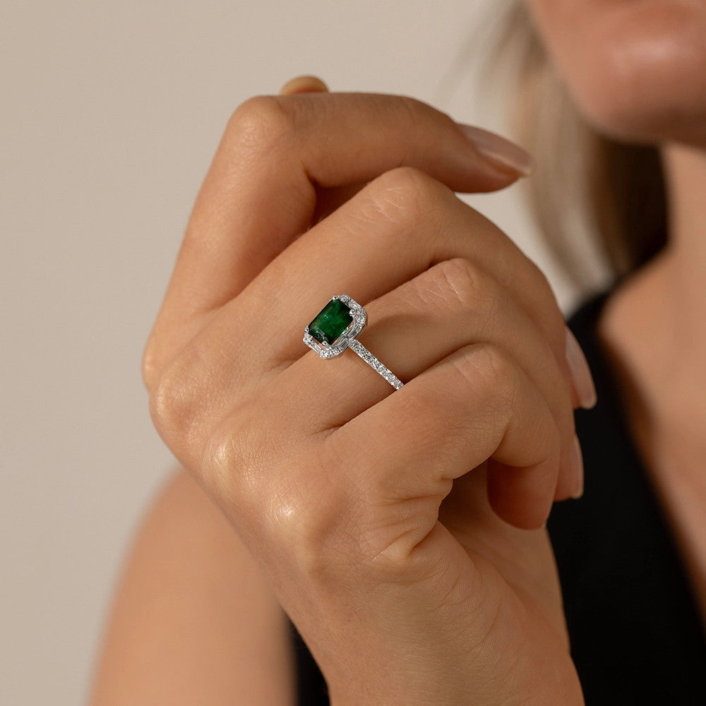 1.72 ct. Smaragd Ring