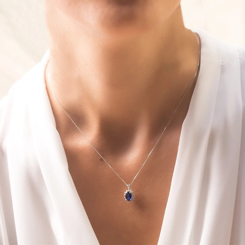 1.14 ct. Sapphire Necklace