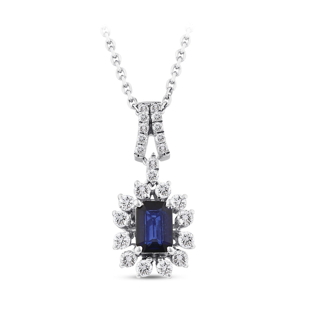 1.66 ct. Saphir Halskette