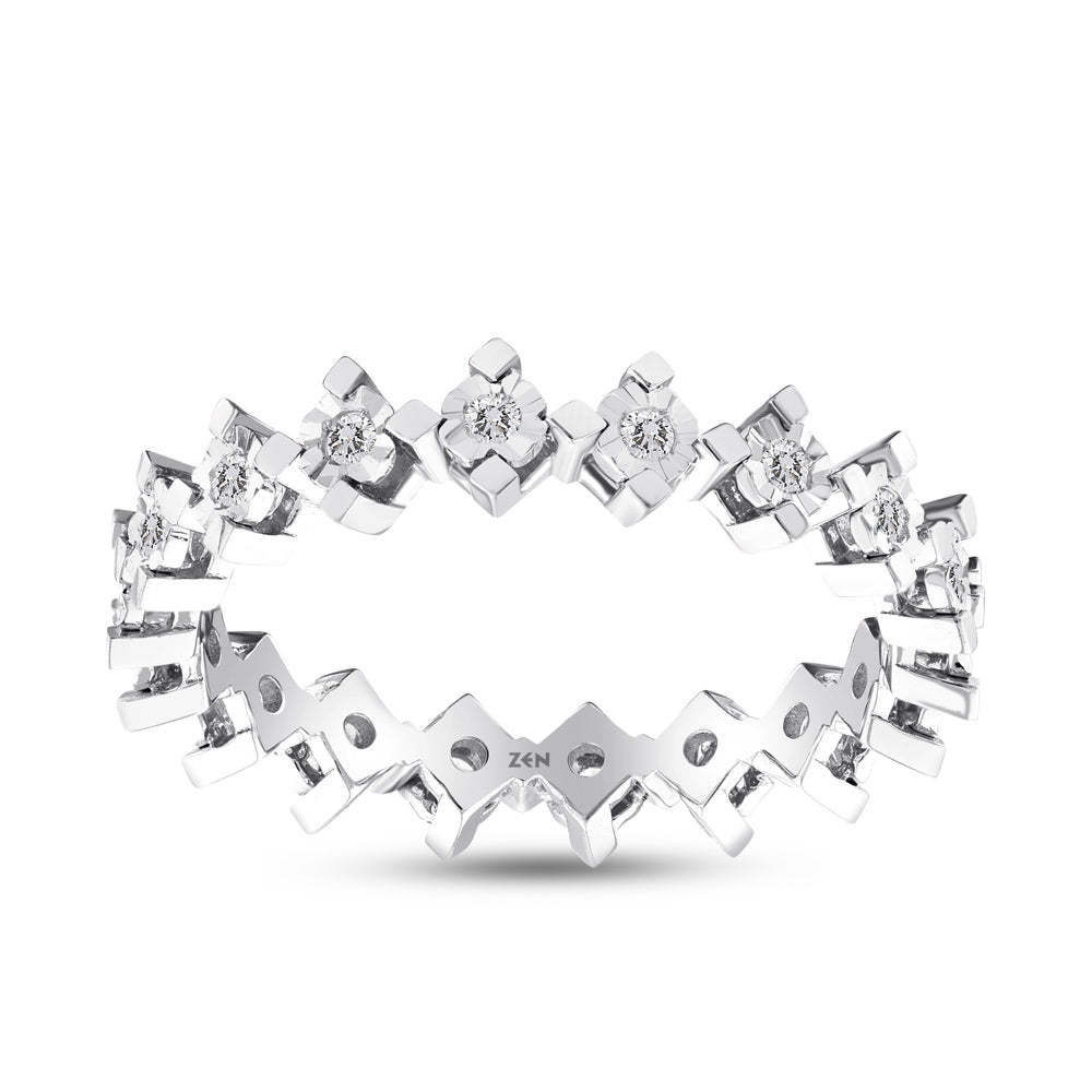 0.18 ct. Memoire Diamantring